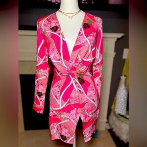 Pink Print Dress